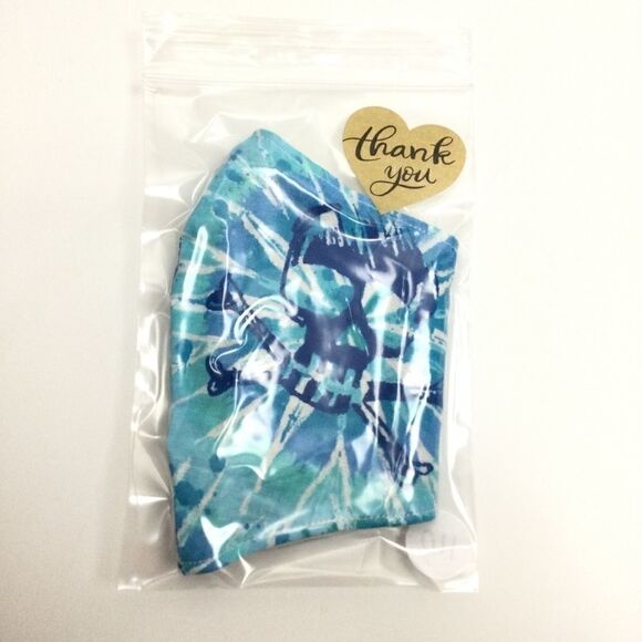2/$15 - Skulls Mask, Face Mask, Blue Tie Dye Sugar Skulls, Skeleton Filti Filter - Picture 8 of 15